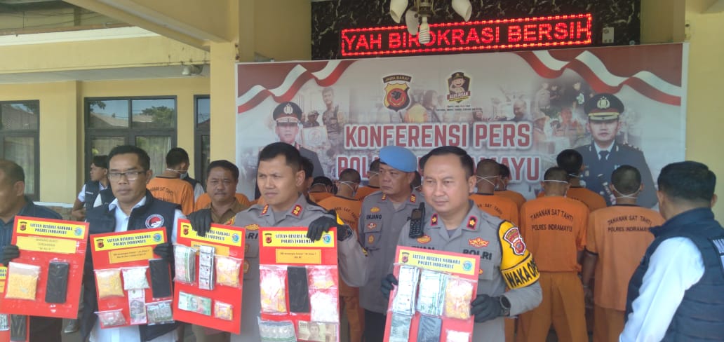 Kriminal Selama Agustus 2024, Polres Indramayu Ringkus Pengedar Obat Keras Tertentu di 10 Kecamatan