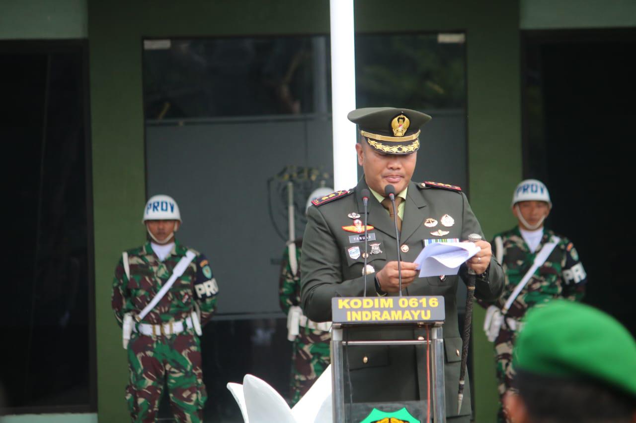 Kodim 0616 Indramayu Peringati Hari Pahlawan, Dandim Yanuar Setyaga Serukan kalangan Kaum Muda Wajib Cinta Tanah Air